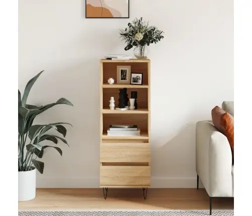 Augstais Skapītis, Ozola Krāsa, 40X36X110 Cm, Inženierijas Koks Vidaxl