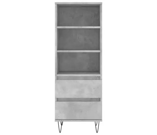 Kõrge Kapp, Betoonhall, 40 X 36 X 110 cm Tehispuit