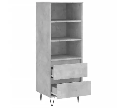 Kõrge Kapp, Betoonhall, 40 X 36 X 110 cm Tehispuit