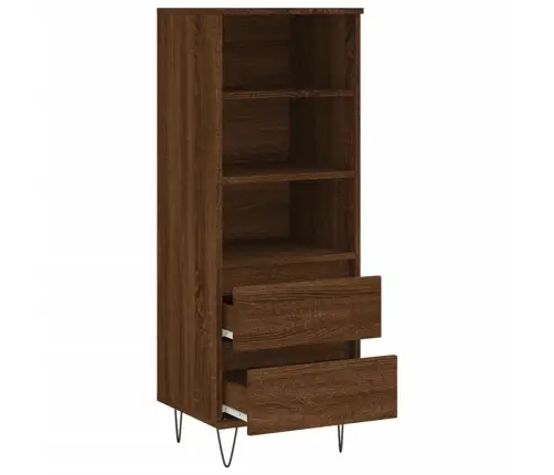 Augstais Skapītis, Ozola Krāsa, 40X36X110 Cm, Inženierijas Koks Vidaxl