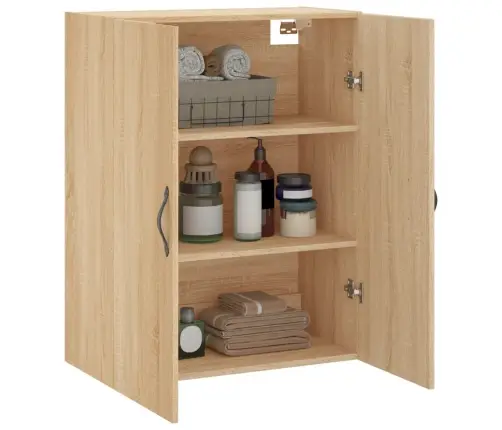 Prie Sienos Montuojama Spintelė, Ąžuolo, 69,5X34X90cm Mediena