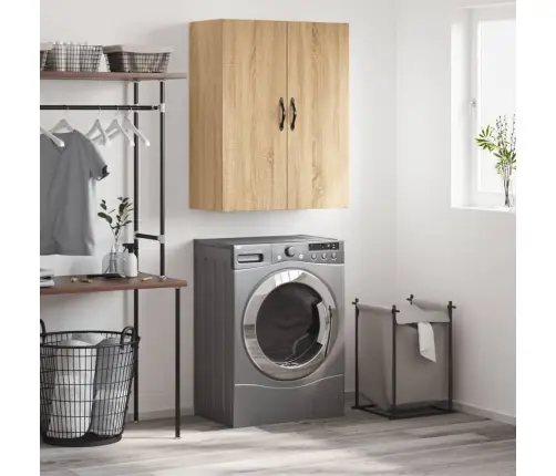 Prie Sienos Montuojama Spintelė, Ąžuolo, 69,5X34X90cm Mediena