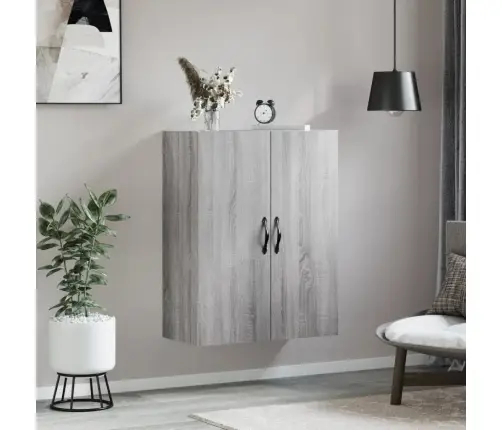 Prie Sienos Montuojama Spintelė, Pilka, 69,5X34X90cm Mediena Prie Sienos Montuojama Spintelė, Pilka, 69,5X34X90cm Mediena