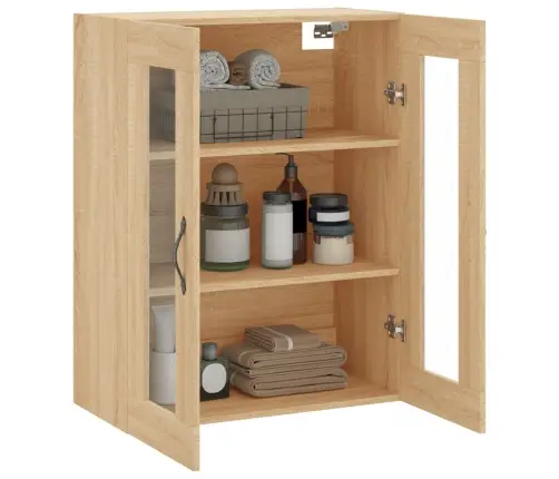 Prie Sienos Montuojama Spintelė, Ąžuolo, 69,5X34X90cm Mediena Prie Sienos Montuojama Spintelė, Ąžuolo, 69,5X34X90cm Mediena