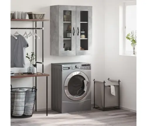 Prie Sienos Montuojama Spintelė, Betono, 69,5X34X90cm Mediena