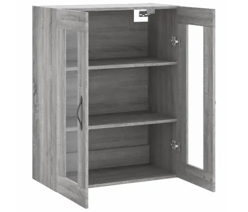 Sienas Skapītis, 69,5X34X90 Cm, Inženierijas Koks, Pelēks Koks Vidaxl