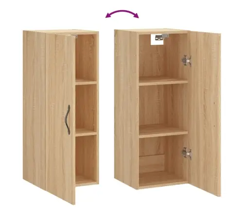 Sieninė Spintelė, Ąžuolo, 34,5X34X90cm Apdirbta Mediena Sieninė Spintelė, Ąžuolo, 34,5X34X90cm Apdirbta Mediena