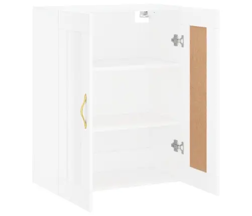 Prie Sienos Montuojama Spintelė, Balta, 69,5X34X90cm Mediena