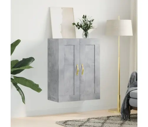 Sienas Skapītis, 69,5X34X90Cm, Inženierijas Koks, Betona Pelēks Vidaxl