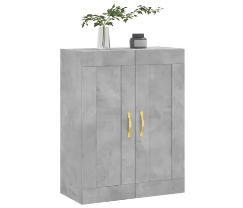 Sienas Skapītis, 69,5X34X90Cm, Inženierijas Koks, Betona Pelēks Vidaxl