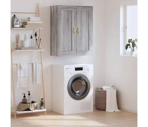 Prie Sienos Montuojama Spintelė, Pilka, 69,5X34X90cm Mediena