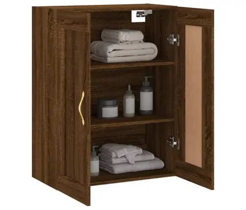 Sienas Skapītis, 69,5X34X90 Cm, Inženierijas Koks, Brūna Koka Vidaxl