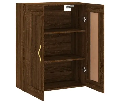 Sienas Skapītis, 69,5X34X90 Cm, Inženierijas Koks, Brūna Koka Vidaxl