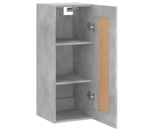 Sienas Skapītis, 34,5X34X90Cm, Inženierijas Koks, Betona Pelēks Vidaxl