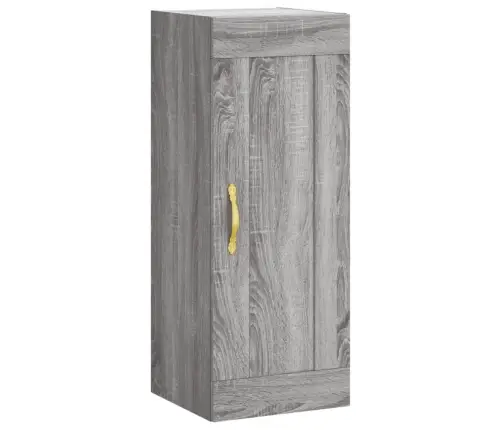 Sienas Skapītis, 34,5X34X90 Cm, Inženierijas Koks, Pelēks Koks Vidaxl Sienas Skapītis, 34,5X34X90 Cm, Inženierijas Koks, Pelēks Koks Vidaxl