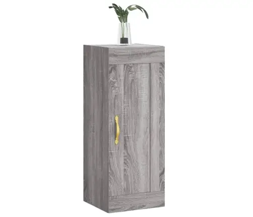 Sienas Skapītis, 34,5X34X90 Cm, Inženierijas Koks, Pelēks Koks Vidaxl Sienas Skapītis, 34,5X34X90 Cm, Inženierijas Koks, Pelēks Koks Vidaxl