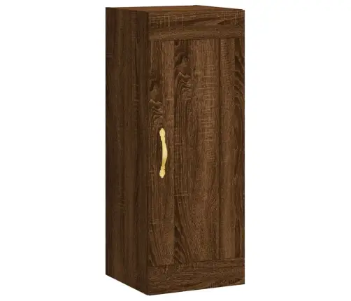 Sienas Skapītis, 34,5X34X90Cm, Inženierijas Koks,Ozolkoka Brūns Vidaxl