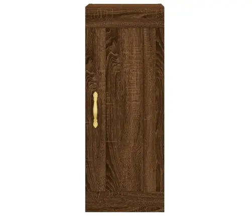 Sienas Skapītis, 34,5X34X90Cm, Inženierijas Koks,Ozolkoka Brūns Vidaxl