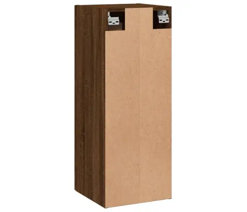Sienas Skapītis, 34,5X34X90Cm, Inženierijas Koks,Ozolkoka Brūns Vidaxl