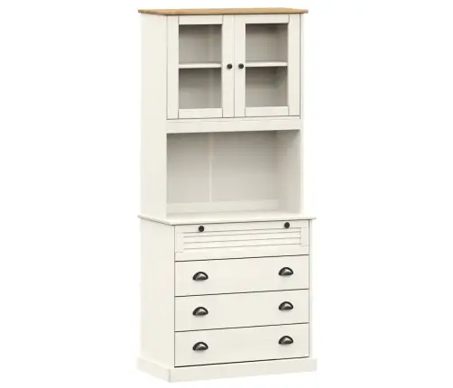 Kõrge Kapp "Vigo" Valge, 80 X 40 X 176 cm Männipuit