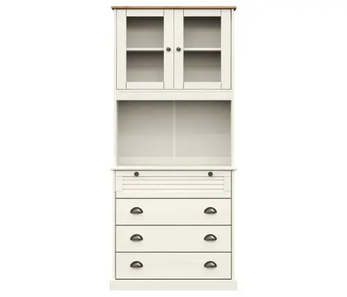 Kõrge Kapp "Vigo" Valge, 80 X 40 X 176 cm Männipuit