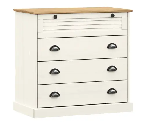 Kõrge Kapp "Vigo" Valge, 80 X 40 X 176 cm Männipuit