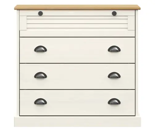 Kõrge Kapp "Vigo" Valge, 80 X 40 X 176 cm Männipuit