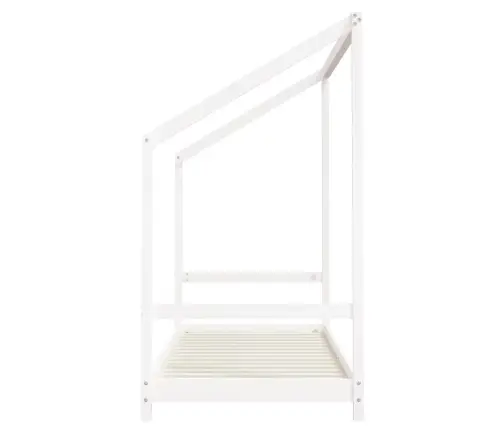 Bērnu Gultas Rāmis, Balts, 80X200 Cm, Priedes Masīvkoks Vidaxl