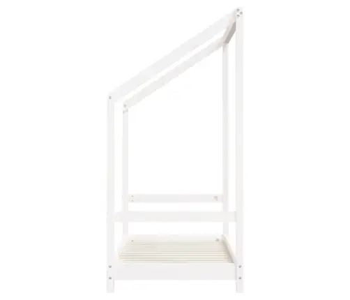 Bērnu Gultas Rāmis, Priedes Masīvkoks, 70X140 Cm, Balts Vidaxl