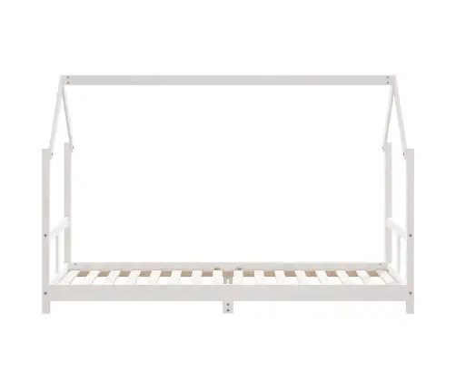 Bērnu Gultas Rāmis, Balts, 80X200 Cm, Priedes Masīvkoks Vidaxl