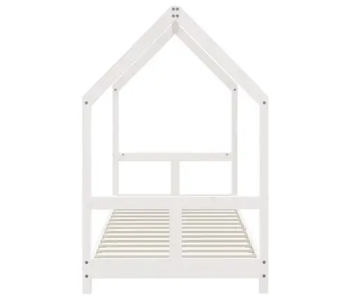 Bērnu Gultas Rāmis, Balts, 80X200 Cm, Priedes Masīvkoks Vidaxl