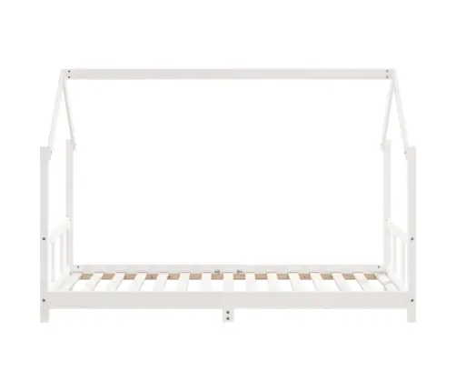Bērnu Gultas Rāmis, Balts, 90X190 Cm, Priedes Masīvkoks Vidaxl