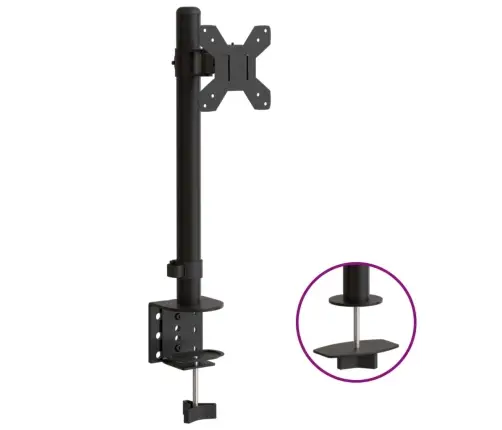 Monitora Statīvs, Melns, Tērauds, Vesa, 75/100 Mm Vidaxl