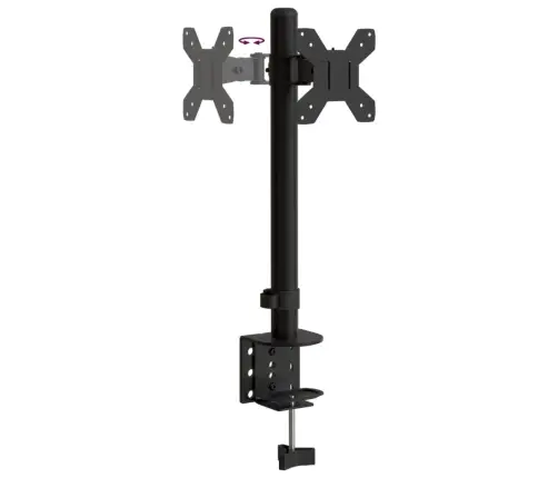 Monitora Statīvs, Melns, Tērauds, Vesa, 75/100 Mm Vidaxl