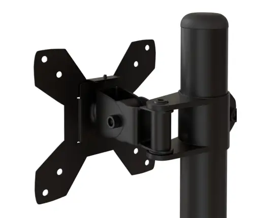 Dubultais Monitora Statīvs, Melns, Tērauds, Vesa, 75/100 Mm Vidaxl