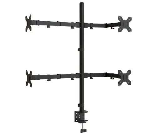 Monitora Statīvs, Melns, Tērauds, Vesa, 75/100 Mm Vidaxl