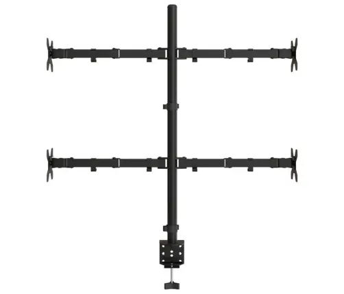 Monitora Statīvs, Melns, Tērauds, Vesa, 75/100 Mm Vidaxl