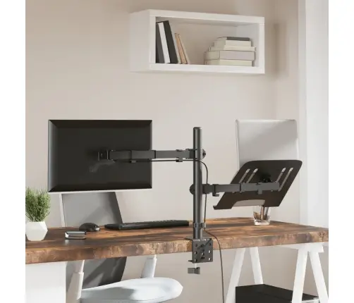 Monitora Statīvs, Melns, Tērauds, Vesa, 75/100 Mm Vidaxl