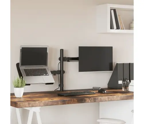 Monitora Statīvs, Melns, Tērauds, Vesa, 75/100 Mm Vidaxl