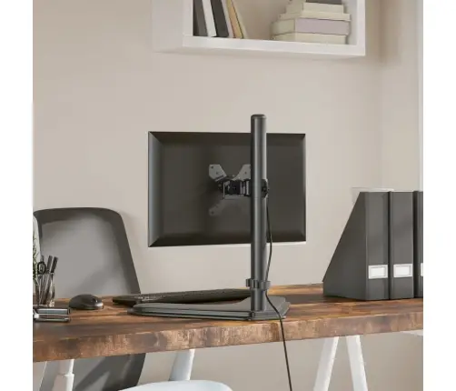 Monitora Statīvs, Melns, Tērauds, Vesa, 75/100 Mm Vidaxl