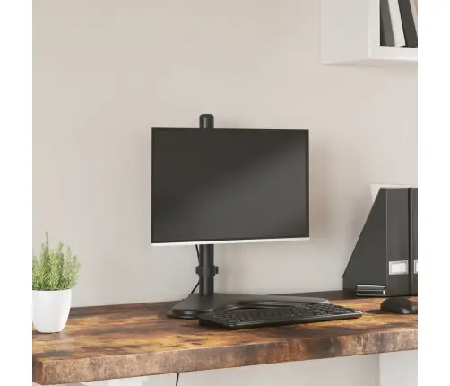 Monitora Statīvs, Melns, Tērauds, Vesa, 75/100 Mm Vidaxl
