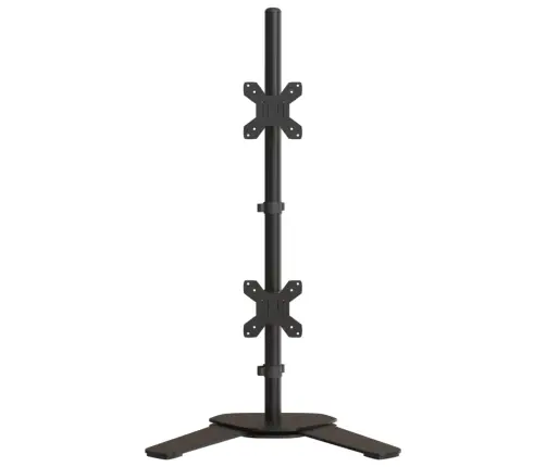 Dubultais Monitora Statīvs, Melns, Tērauds, Vesa, 75/100 Mm Vidaxl