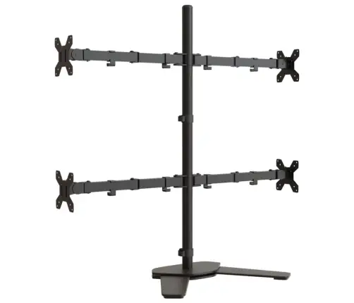 Monitora Statīvs, Melns, Tērauds, Vesa, 75/100 Mm Vidaxl