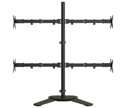 Monitora Statīvs, Melns, Tērauds, Vesa, 75/100 Mm Vidaxl