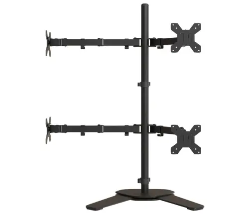 Monitora Statīvs, Melns, Tērauds, Vesa, 75/100 Mm Vidaxl