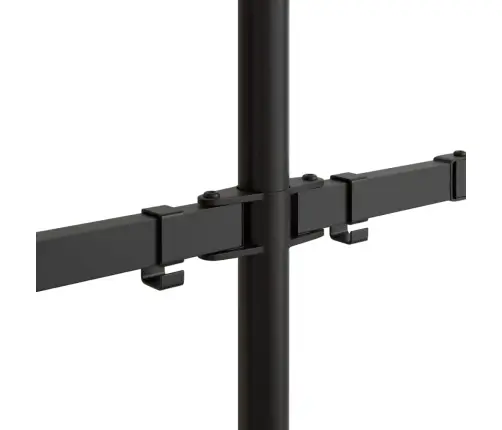 Monitora Statīvs, Melns, Tērauds, Vesa, 75/100 Mm Vidaxl