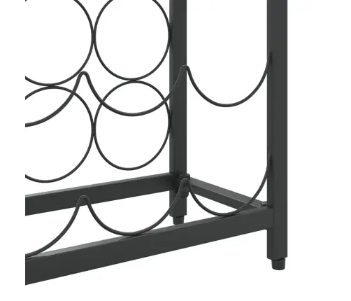 Veiniriiul 27 Pudelile, Must, 34 X 18 X 100 cm Sepistatud Raud