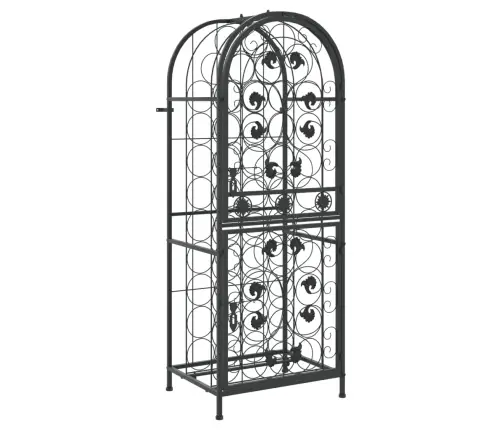 Vīna Pudeļu Plaukts 41 Pudelei, 45X36X120 Cm, Kalta Dzelzs Vidaxl