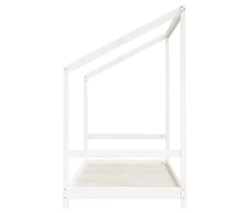 Bērnu Gultas Rāmis, Balts, 2X(90X200) Cm, Priedes Masīvkoks Vidaxl