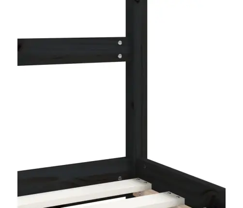 Lastevoodi Raam, Must, 2 X (90 X 200) cm Männipuit